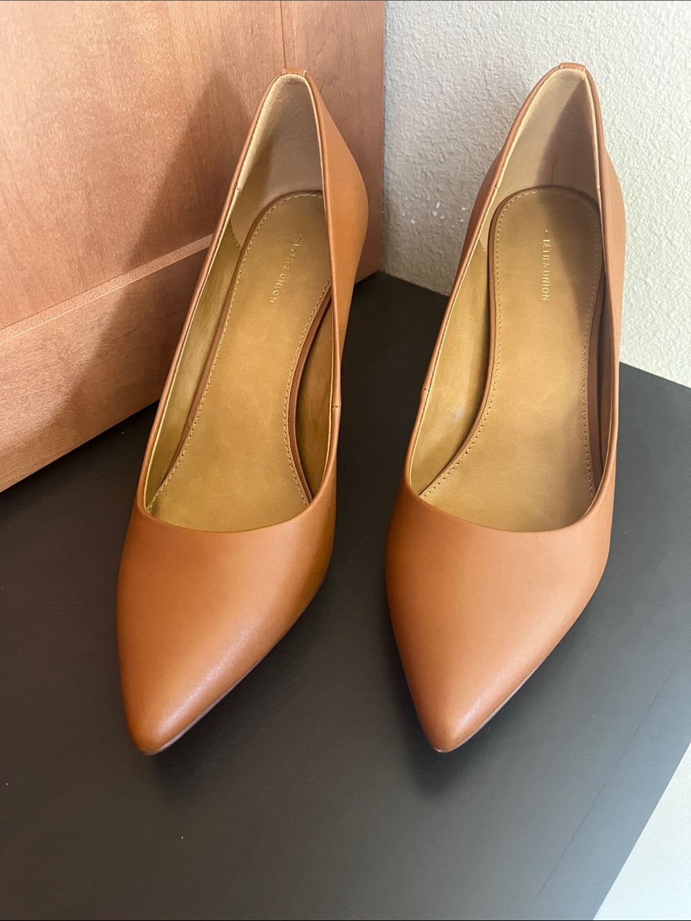 14th & Union Pointed-Toe Pumps in Camel